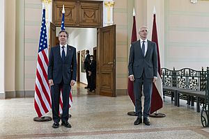 Secretary Blinken Meets With Latvian Prime Minister Kariņš (51930368396)