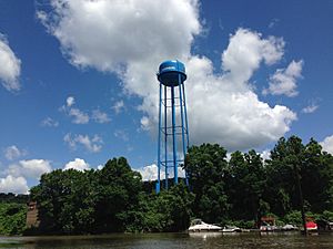 Sharpsburg Water Tower from Allegheny River.