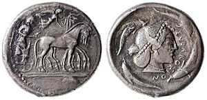 Sicily Syracuse Arethusa Tetradrachm