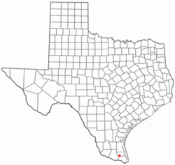 Location of Sebastian, Texas