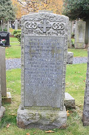 The grave of Sir Robert Muir, Dean Cemetery, Edinburgh