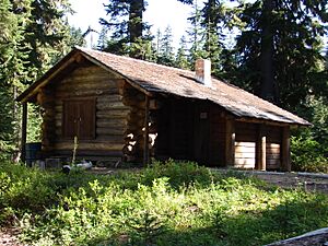 Three Lakes Patrol Cabin. (75f9b7a5d9cd44c68a154f13e8c35bcb)