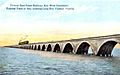 Train on Overseas Railroad Long Key Viaduct