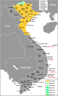 Vietnam territorial expansion (900–1760 AD)