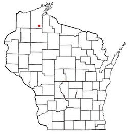 Location of Namakagon, Wisconsin