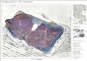 Ward Hunt Island, Geomorphology, Map2, Ellesmere Island, Nunavut, Canada