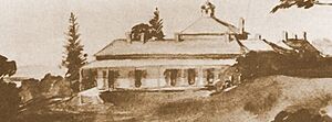 Watercolour Lake Innes House circa 1850