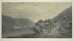 (The Clermont making a landing at Cornwall on the Hudson 181 - (3990001103)