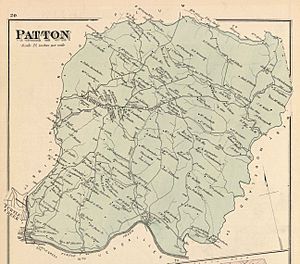 1876 Hopkins map Patton Twp PA