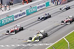 2009 Malaysian Grand Prix start (cropped)