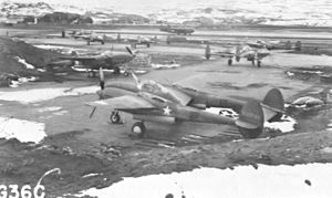 54th Fighter Squadron P-38s Adak Alaska