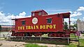A Caboose At The Toy Train Depot in Alamogordo, New Mexico