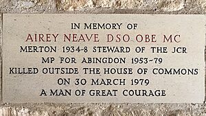 Airey Neave memorial plaque