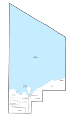 Alger County, MI census map 2020