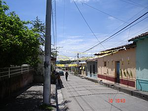 Raimundo Lazo Street on Corpus Christi day