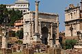 Arch Septimius Severus Column Phocas Forum Romanum Rome