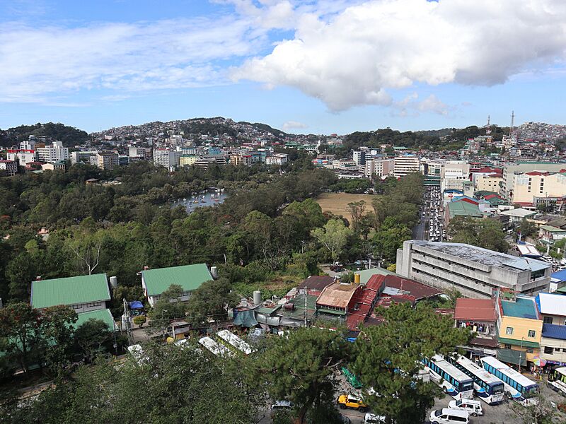 Baguio city proper overlooking Burnham-Harrison side (Baguio city; 12-04-2022)