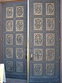 Basilica doors Santa Fe NewMexico PA300079