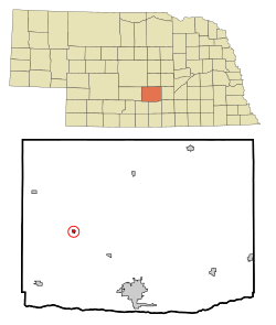 Location of Amherst, Nebraska