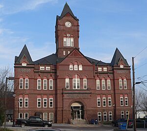 Cass County, Nebraska courthouse from W 1