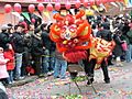 Celebrating Chinese New Year on 8th Avenue Sunset Park, Brooklyn