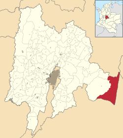 Location of the municipality and town of Gómez Plata in the Antioquia Department of Colombia