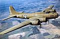 Color Photographed B-17E in Flight