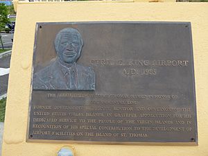 Cyril E. King Airport — plaque 1