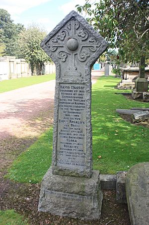 David Masson's grave, Grange Cemetery