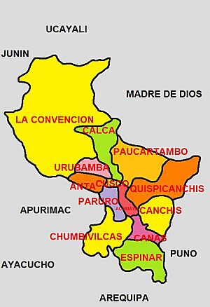 División Politica del Cusco