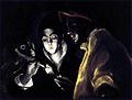 El Greco - Allegory, Boy Lighting Candle in Company of Ape and Fool (Fábula)