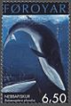 Faroe stamp 401 fin whale (Balaenoptera physalus)