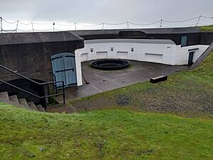 Fort Rodd Hill lower battery gun emplacement