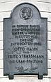 Freie Universitaet Berlin - Gedenktafel fuer Otto Hahn und Fritz Strassmann