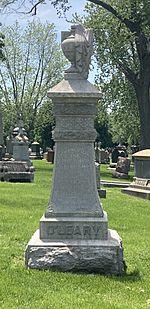 Grave of Catherine O'Leary (1827–1895) at Mount Olivet Catholic Cemetery, Chicago