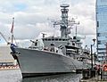 HMS Westminster moored at South Quay
