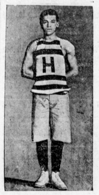 Harry (Bucky) Lew with Haverhill in December 1904