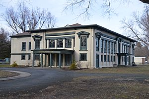 Riverside clubhouse of the Holyoke Canoe Club, Smith's Ferry