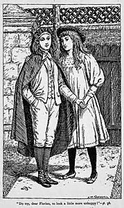 Illustrations by K. M. Skeaping for the Holiday Prize by E. D. Adams-pg-098-Do try, dear Florian, to look a little more unhappy