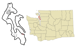Location of Langley in Washington