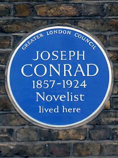 JOSEPH CONRAD 1857-1924 Novelist lived here
