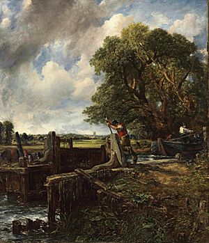 John Constable A Boat Passing a Lock