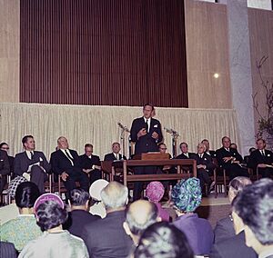 John Gorton opening the National Library