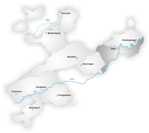 Karte Bezirk Olten