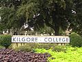 Kilgore College welcoming sign IMG 5915
