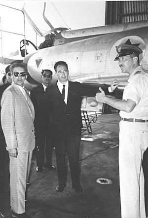 King of Nepal, Shimon Peres and Ezer Weizman 1963