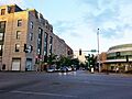 Lake Street at dusk, Oak Park