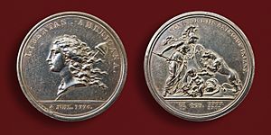 Libertas Americana silver medallion 1783