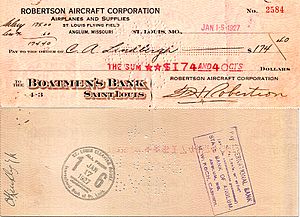 Lindbergh check