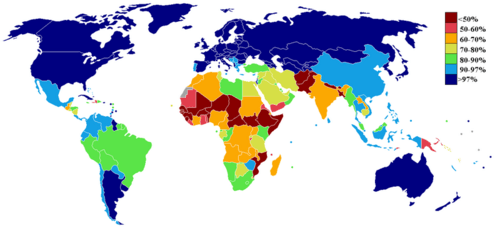 Literacy rate world